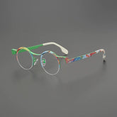 Fair Round Ultralight Titanium Glasses Frame Round Frames Southood Green